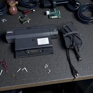 Dell PR02X E-Port Plus Laptop Computer Port Replicator Station with 130w Adapter